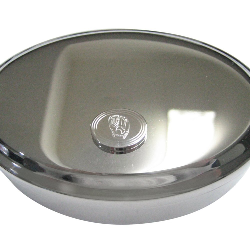 Oval Baseball Glove Oval Trinket Jewelry Box